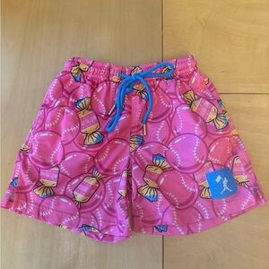 Baseballism Pink Baseball and Bubblegum YS Shorts